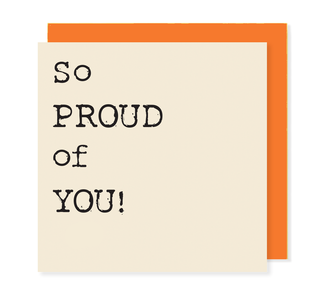 So Proud Of You! - Mini positivity Card - Hello Sweetie