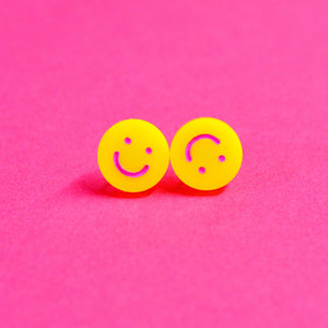 Emoji Stud - Acrylic Earrings - Silly Loaf