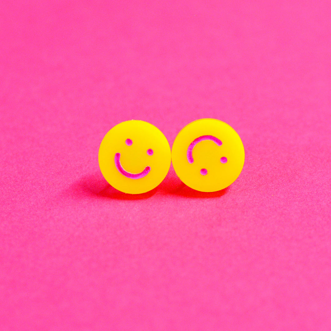 Emoji Stud - Acrylic Earrings - Silly Loaf