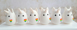 Unicorn - Rainbow Unicorn Polymer Clay Figure - Pins and Noodles