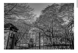 Horsforth Hall Park Gates Print - 12"x8" - RJHeald Photography - Collection in person