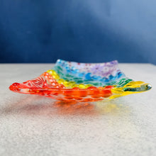 Load image into Gallery viewer, Make at Home Fused Glass Kit - Rainbow Soap Dish - DIY kit - Twice Fired
