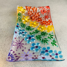 Load image into Gallery viewer, Make at Home Fused Glass Kit - Rainbow Soap Dish - DIY kit - Twice Fired
