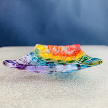 Load image into Gallery viewer, Make at Home Fused Glass Kit - Rainbow Soap Dish - DIY kit - Twice Fired
