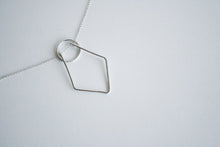 Load image into Gallery viewer, Geometric Ring Holder Necklace - Sterling Silver - Gemma Fozzard
