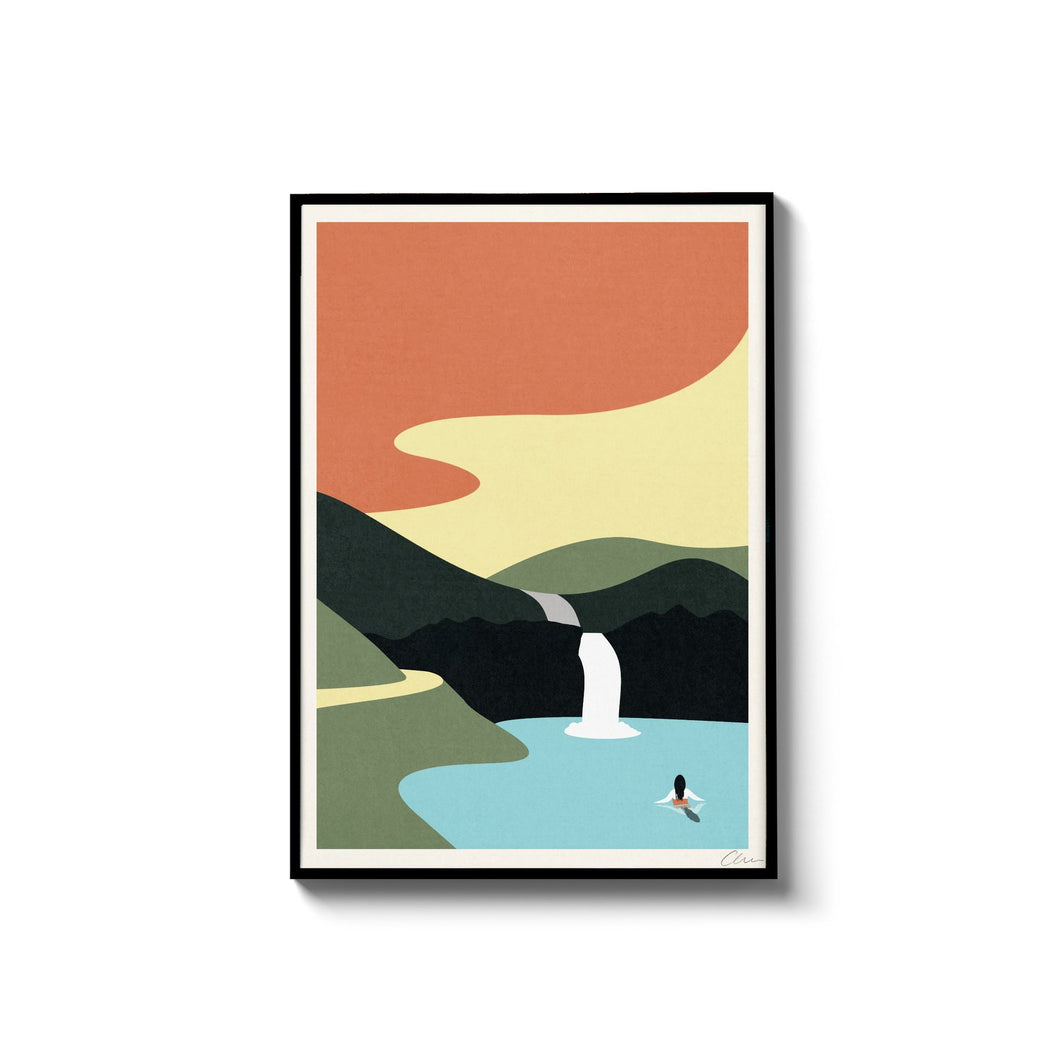 Sunset At The Lake - A4 Digital Print - Or8Design