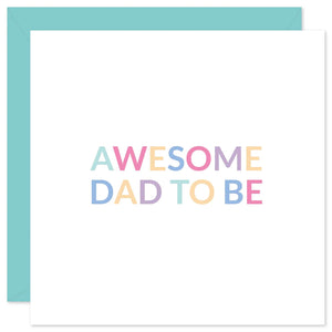 Awesome Dad To Be Card - Purple Tree Designs