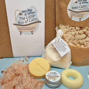 Little Box of Calm - calming bath and body self care gift set - Little Shop of Lathers