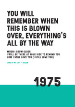 Load image into Gallery viewer, Song Lyrics Print - Love of my Life - Queen - JAM Artworks
