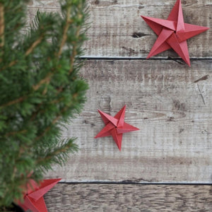 Metallic Origami Star Garland - Paper decorations - Origami Blooms