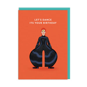 Let's Dance like it's Your Birthday Card - David Bowie - Greetings card - OHHDeer