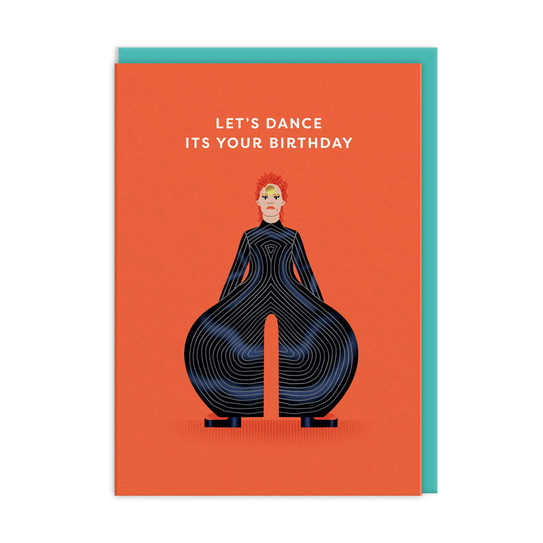 Let's Dance like it's Your Birthday Card - David Bowie - Greetings card - OHHDeer