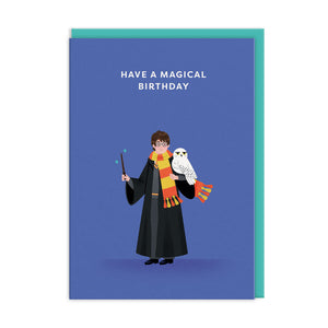 Have a Magical Birthday Card - Harry Potter inspired - Greetings card - OHHDeer