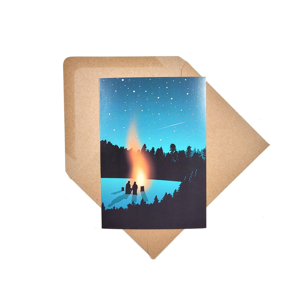 Let's Watch The Stars Together- greetings card - Or8 Design - valentines / anniversary card