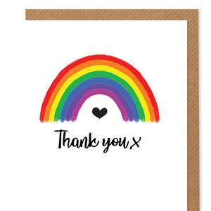 Thank You - Rainbow Greetings card - Hello Sweetie