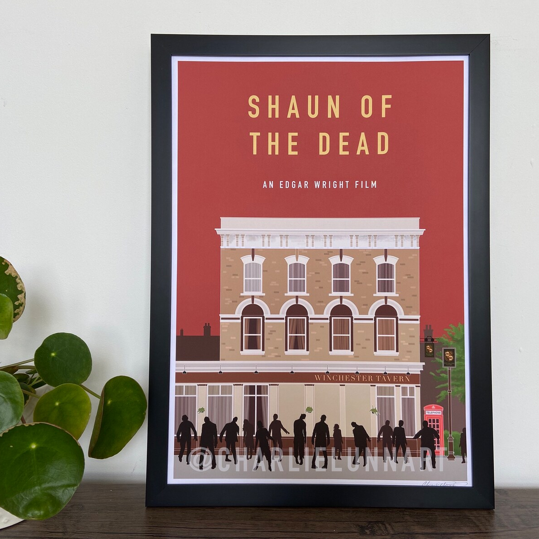 Film and TV Print - Shaun of the Dead - A4 Print - Charlie Lunn Art