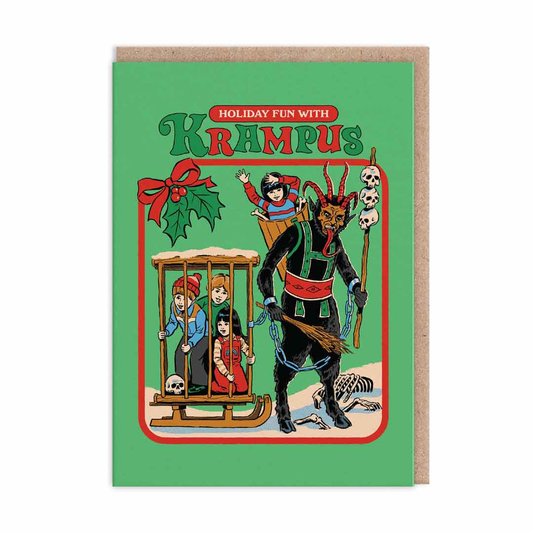 Holiday Fun with Krampus - Christmas Greetings Card - Steven Rhodes / OHHDeer