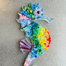 Load image into Gallery viewer, Make at Home Fused Glass Kit - Seahorse - DIY kit - Twice Fired
