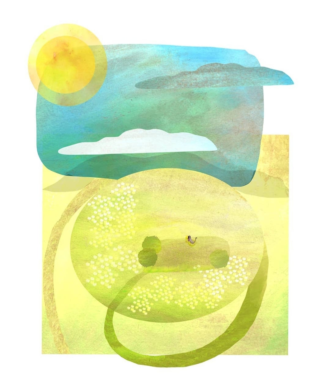 Sunshine - Illustrator Kate - A4 print