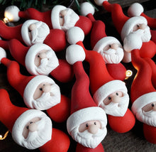 Load image into Gallery viewer, Santa - Polymer Clay Father Christmas - Christmas Tree Decoration - Pins and Noodles
