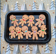 Load image into Gallery viewer, Gingerbread Men  - Polymer Clay - Christmas Tree Decoration - Pins and Noodles

