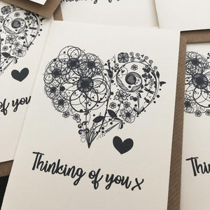 Thinking of You - greetings card - Hello Sweetie