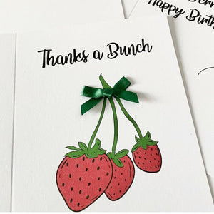 Thanks a Bunch - greetings card - Hello Sweetie