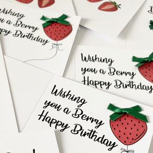 Wishing you a Berry Happy Birthday  - greetings card - Hello Sweetie