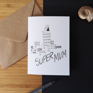 Greetings Card - Super Mum - Christopher Walster - Mum Birthday - Mothers Day