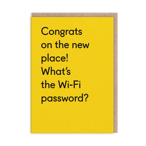 Congrats on the new place - OHHDeer - New Home Card