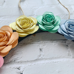 Paper Flower Making Kit - Make your own Rainbow - Pastel Colours - Turn the Page Design