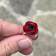 Load image into Gallery viewer, Paper Rose Flower Ring - Adjustable - Lots of Colours - Turn the Page Design
