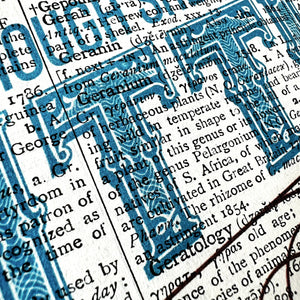 Dictionary Page Print - Though she be but little she is fierce - Midsummer Nights Dream / Shakespeare Quote - Turn the Page Design