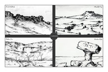 Load image into Gallery viewer, Tea Towel - Yorkshire Landmarks - Pencil Drawn Illustration - Carbon Art
