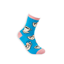 Load image into Gallery viewer, Time For Tea - Ladies socks - Two Colours - Urban Eccentric - Pun Socks
