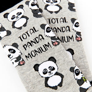 Total Panda Monium Socks - Unisex socks - Urban Eccentric - Panda Puns