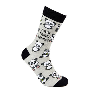 Total Panda Monium Socks - Unisex socks - Urban Eccentric - Panda Puns