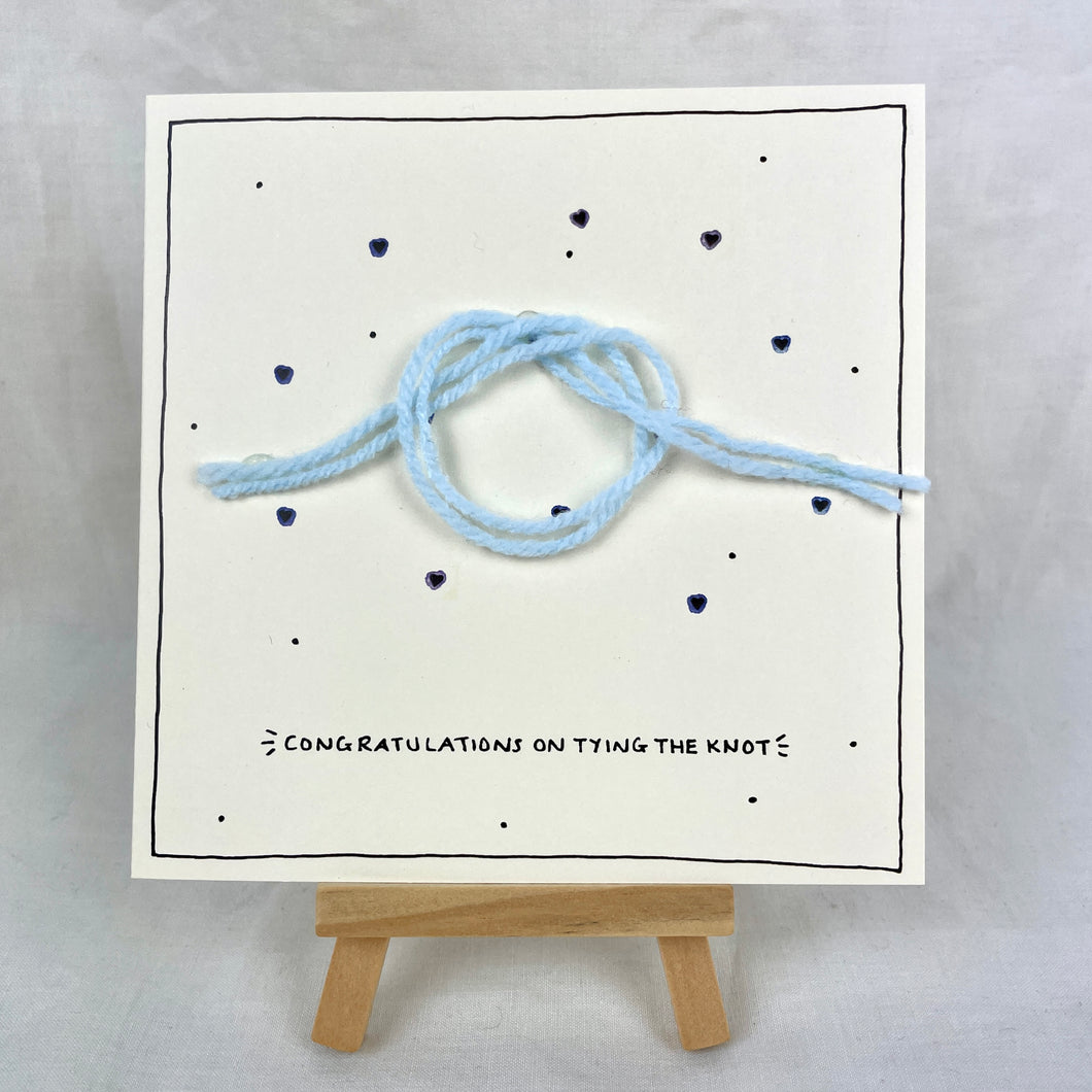 Congratulations on Tying the Knot - Hand Finished Wedding Card - Musker-Sherwood Designs