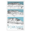 Load image into Gallery viewer, Tea Towel - The 3 Peaks - Pencil Drawn Illustration - Carbon Art
