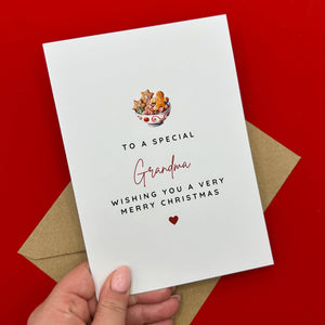 Grandma Christmas Card - To a Special Grandma - Swale Studios