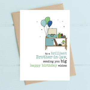 Brother In Law - Birthday Greetings Card - Dandelion Stationery