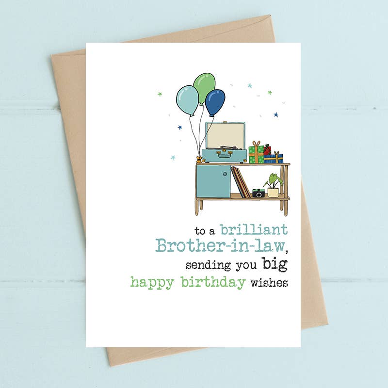 Brother In Law - Birthday Greetings Card - Dandelion Stationery