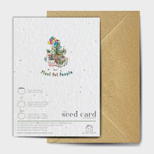 Load image into Gallery viewer, Wildflower Seed Paper Plantable Greetings Card - Get Well Card - Feeling Yucckie = Plant Puns - The Seed Card Company
