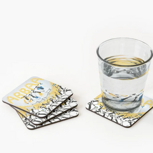Coaster - Abbaa - Sheep Puns - Abba - Mervyn Tay Art