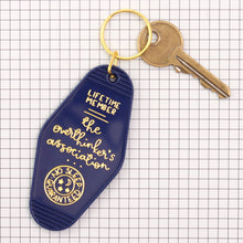 Load image into Gallery viewer, Keyring - The Overthinker&#39;s Association - Navy Blue - Oh Laura
