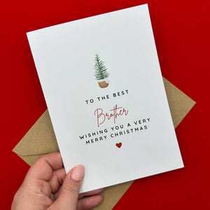 Brother Christmas Card - To the Best Brother - Swale Studios