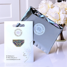 Load image into Gallery viewer, Enamel Pin - Positive Pants Mental Health Pin - The Little Pin Co
