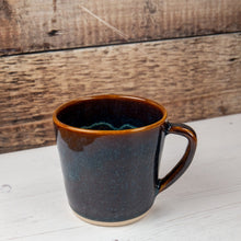 Load image into Gallery viewer, Ceramic Mug - Blue Amber - Thrown In Stone
