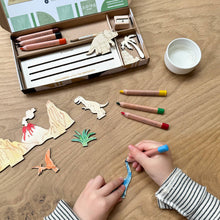 Load image into Gallery viewer, Create Your Own Dinosaur Scene - DIY Craft Kit for Kids - Cotton Twist
