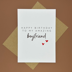 Boyfriend Birthday Card - Swale Studios